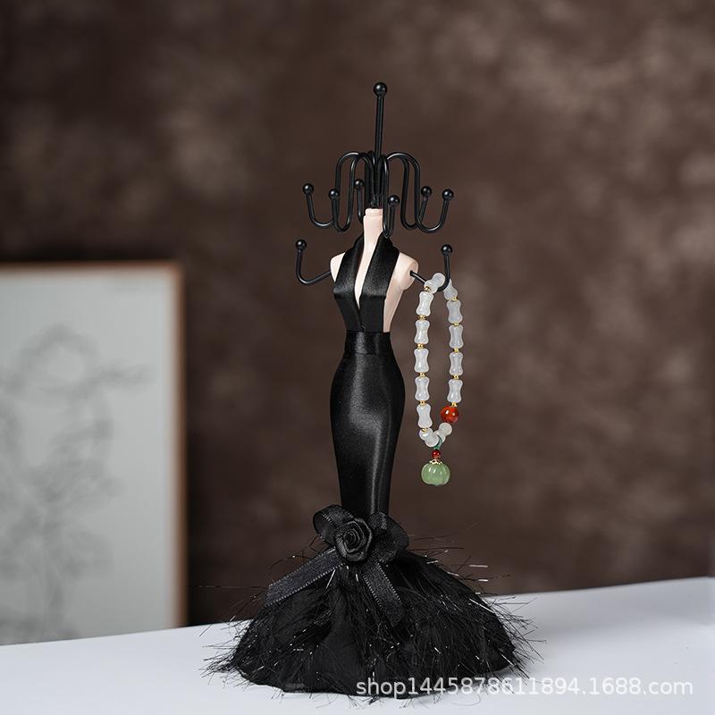 Высококачественные черные домашние оконные витрины для ювелирных изделий, серег, гвоздиков, колец, браслетов и ожерелий