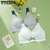 Latex Bra for Women Sexy Lace Thin Plus Size Push Up Sports Bra Tank Top Gather Bra Invisible Bra Fancy Underwear Sensual Lingerie Woman