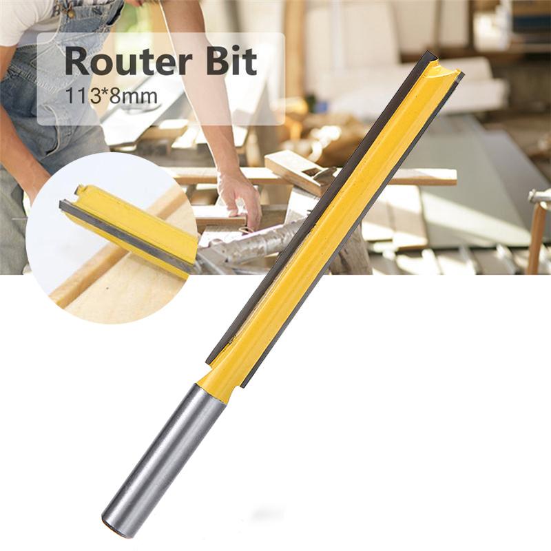 1 шт., новый длинный прямой фрезерный станок с хвостовиком 8 мм, деревообрабатывающий резак, режущий инструмент по дереву