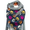 Women Printing Scarf Fashion Retro Female Multi-Purpose Shawl Scarf