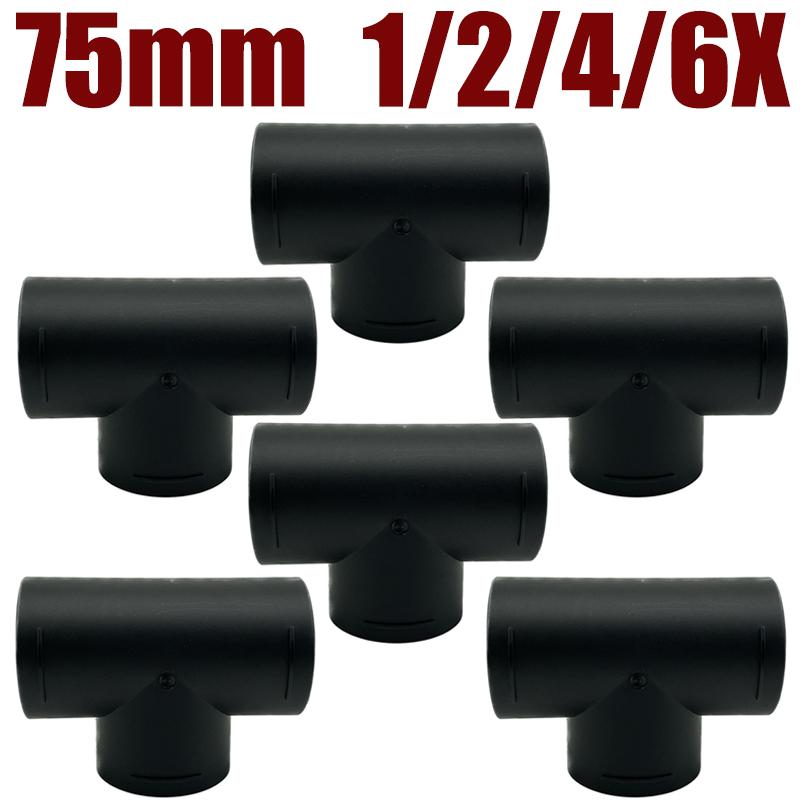 1/2/4/6X 75mm/2.95" Car Warm Air Vent Ducting T Piece Pipe Joiner Connector For Webasto Eberspaecher Diesel Parking Heater