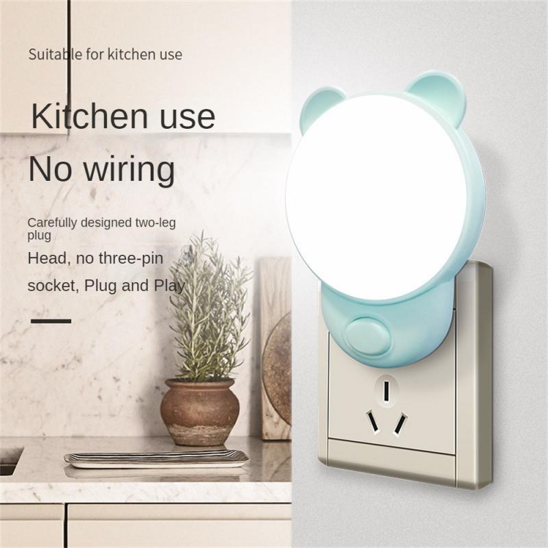 LED Plug-in Night Light LED Dimmer Baby Nursing Eye Sleep Light Bedroom Sleep Light Plug LED Energy Saving Cute Mini Lamp