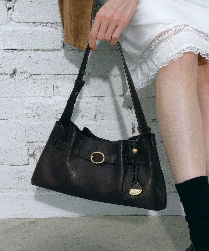 Jillstuart Acc [Brett] Brett Leather Buckle Detail Shoulder Bag S 3 Colors