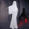 Halloween Ornament Scary Ghost Bride Figure with Sound Battery Operated Halloween Skeleton Decoration Creepy Haunted House Prop