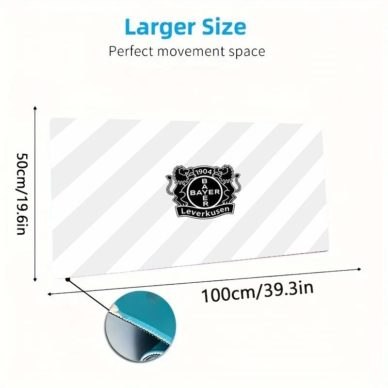 Bayer 04 Leverkusen Print Cushion Non-slip Laptop Tablet Big Mousepad XXL Mat Mini PC Playmat With Lock edge