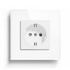 BSEED Single EU Socket Double Power Outlets Triple Electric Sockets Crystal Glass Wall Socket White Black Gold Gray 16A E Series