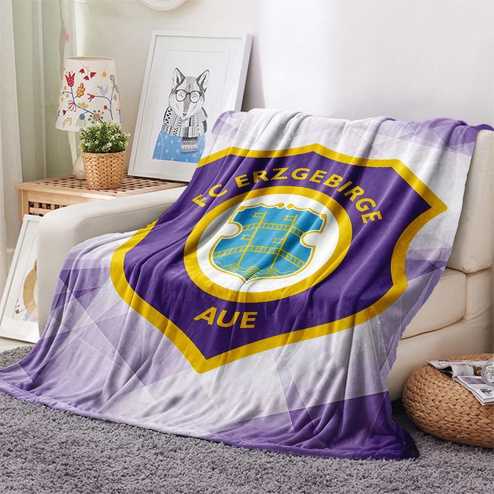 FC Erzgebirge Aue Flannel Blanket, High quality Comfortable for All Seasons, Home Decor, Warmth and Comfort