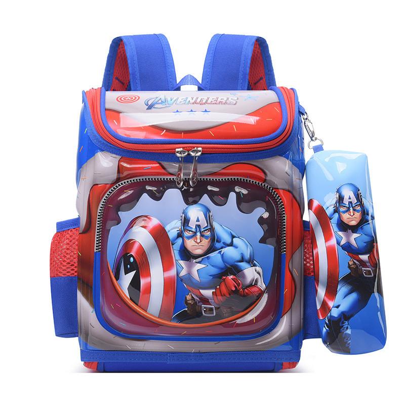 Batman Melody Sofia Labubu Elsa Kuromi Iron Man Backpack With Air Cushion Straps For Middle Class Boys And Girls