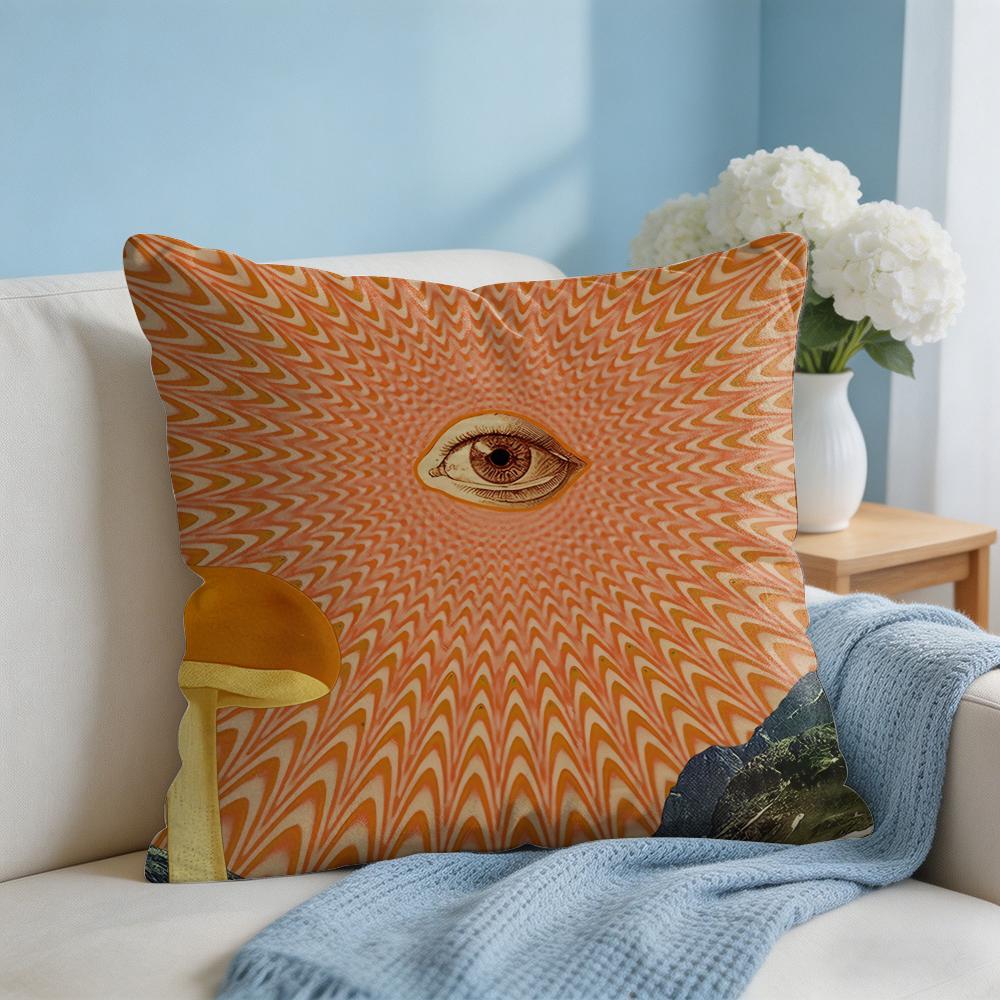 MMariano PPeccinetti Op Art Cushion Cover Square Pillow Bedroom Sofa Leisure Comfort Living Room Home Decoration X