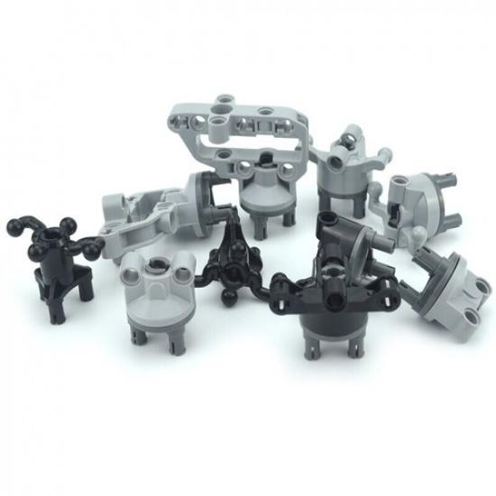 Technic 4pcs Suspension Steering Hub Axle for Lego Kit Building Blocks Sets DIY