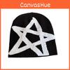 Style Geometric Knitted Hat With Star Design For Cold Weather Use