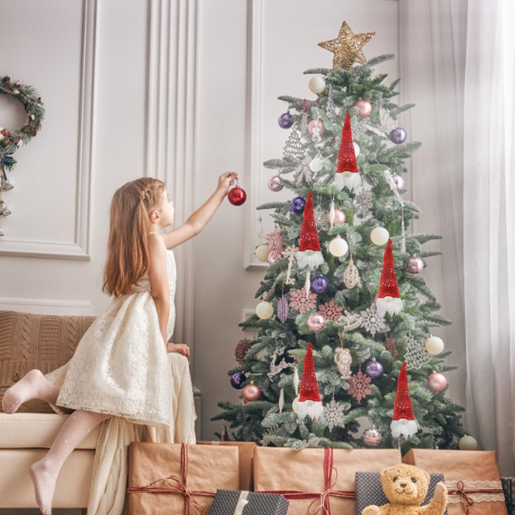 Светодиодные плюшевые гномы с подсветкой, праздничные атрибуты, скандинавский рождественский орнамент в виде гнома