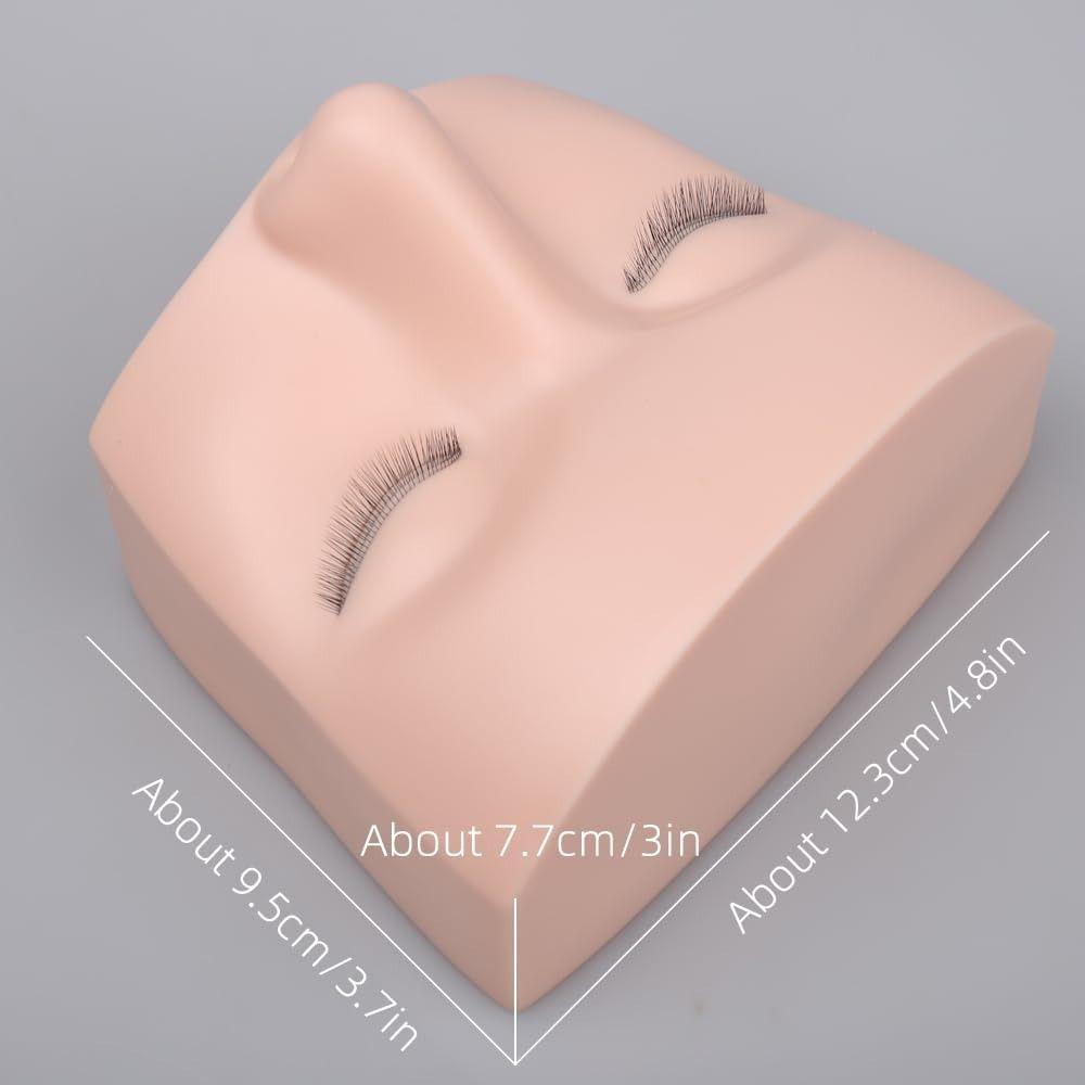 Новая 3D голова-манекен для ресниц Силиконовая имитация головы-манекена для ресниц Высококачественная голова-кукла для ресниц Практика на ресницах
