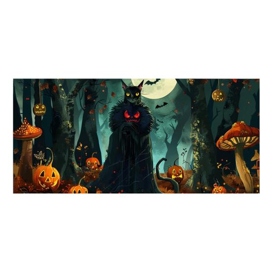 7 x 16 футов Хэллоуин Чехол для гаражных ворот Большой Скелет Кладбище Подвесной Фон Баннер на дверь для Хэллоуина Двор Переднее крыльцо Настенное украшение