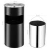 Wall Mounted Ashtray Steel 26 L Black