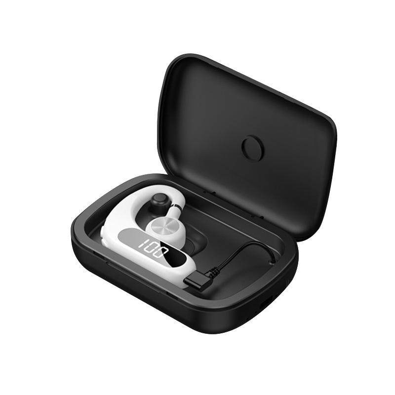 Новые наушники Bluetooth с воздушной проводимостью, одно вращение уха, с зарядным отсеком, без ушного подвесного внешнего звука, большая мощность