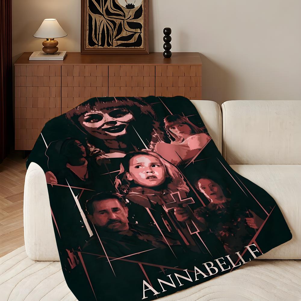 Плед-накидка из фланели 'Аннабель' A-Annabelle, Легкий, Уютный, Прочный, Моющийся, Милый, Прохладный