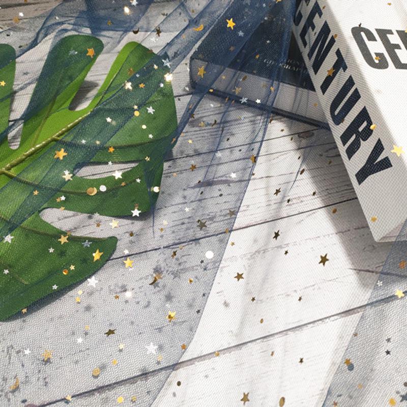 Предварительно нарезанная сетчатая ткань из тюля «Звездная луна» для букетов, юбок для стола и платьев для кукол