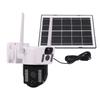 Solar Security Camera 4MP 2K Motion Detection Intelligent Alert 2 Way Talk Dual Lens Outdoor