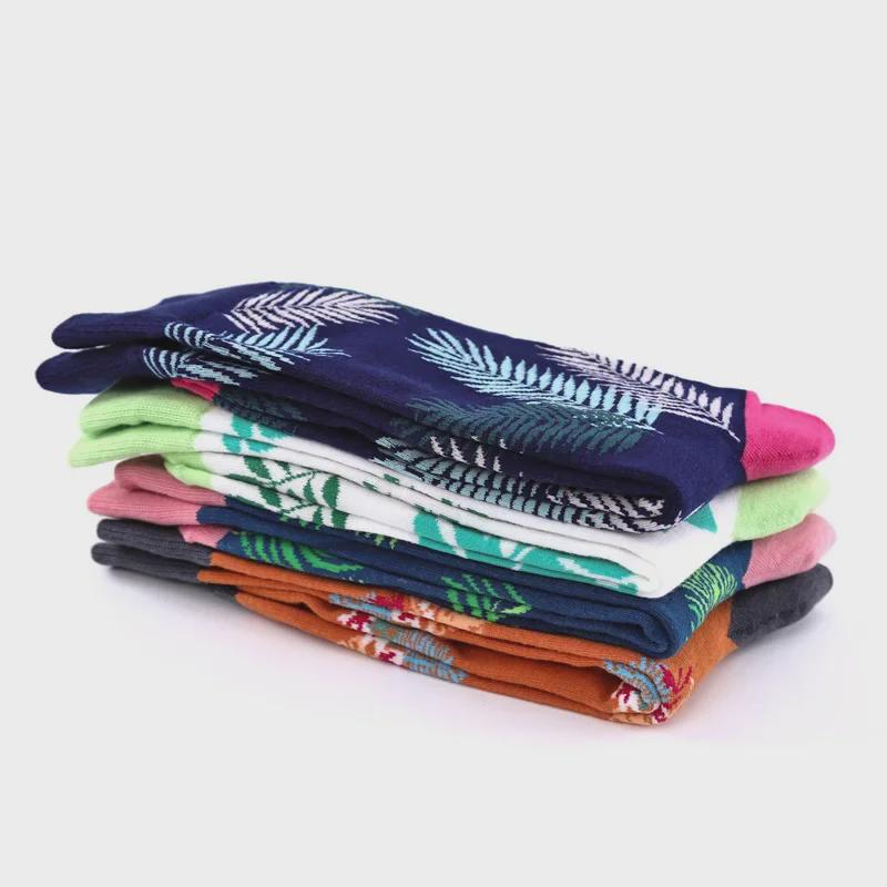 Flamingo Cotton Mid-Tube Men's Ethnic Trend Socks, Large Size, Cross-Border Hot Sale