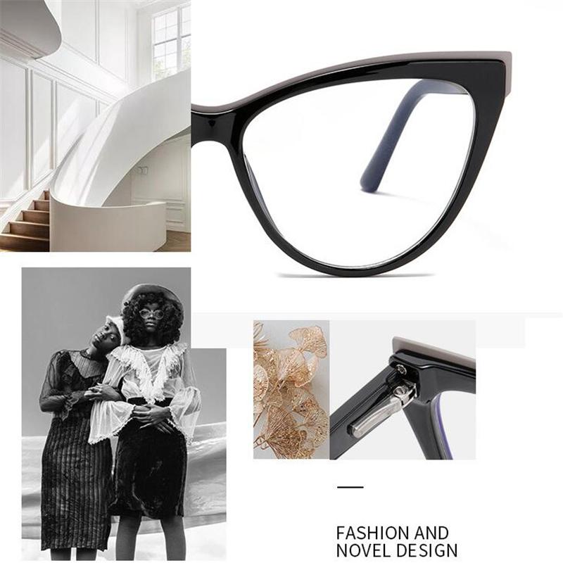 Женские очки «кошачий глаз» с пружинными шарнирами для близорукости, очки с защитой от синих лучей и близорукости, мощность 0-0,5-0,75 до-6,0