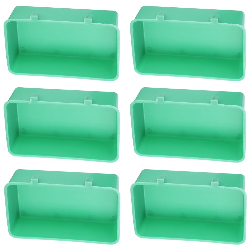 10Pcs Bird Food Water Feeder Plastic Feeding Bowl Trough Bird Bathtub Accessories