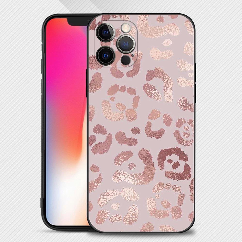 Силиконовый чехол с красивым розовым изображением для Apple iPhone 14 14 13 12 11 Pro Max XS Max XR X 7 8 Plus 13 12 Mini 6S Shell
