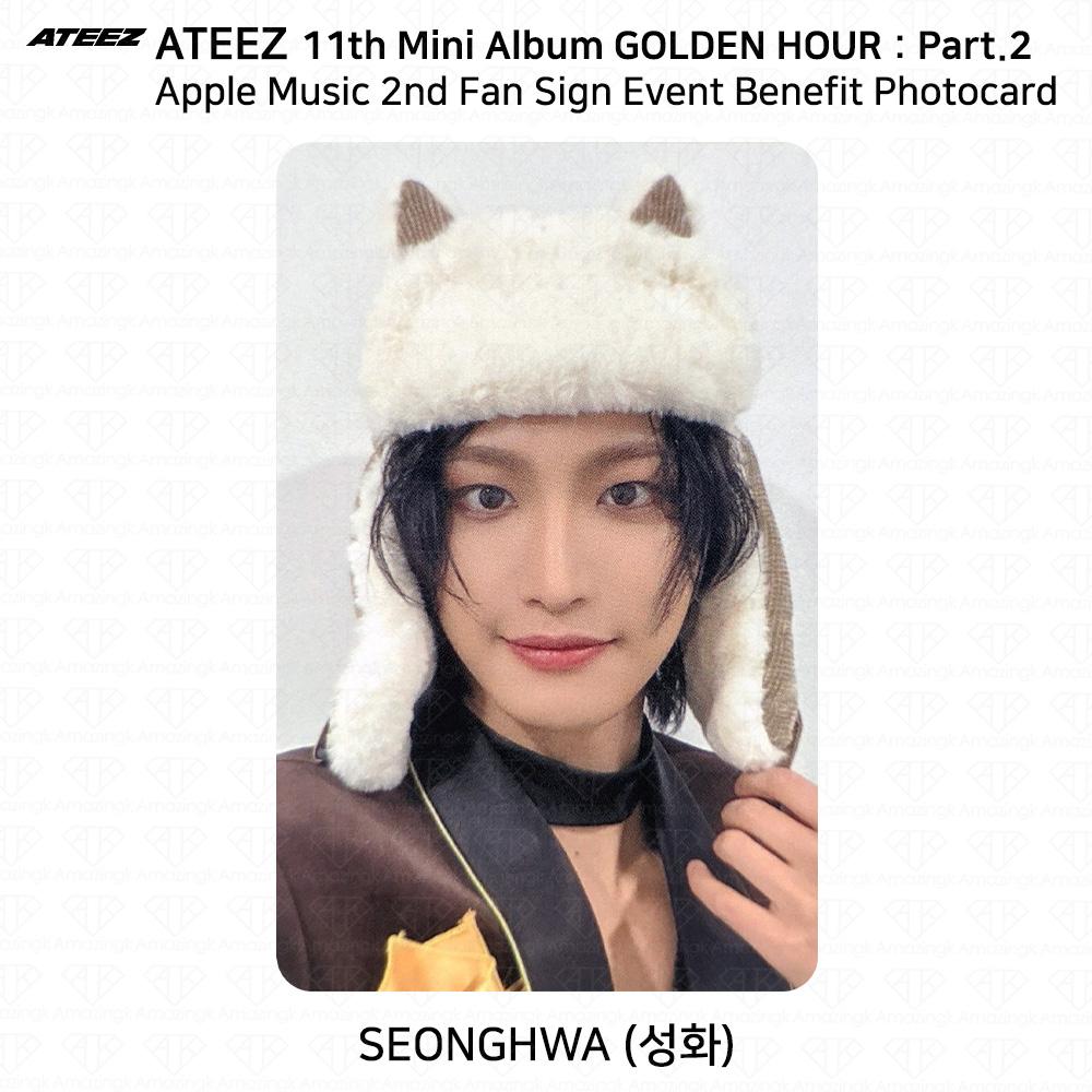ATEEZ Golden Hour Part.2 2nd Fan Sign Event Фотокарточка Apple Music