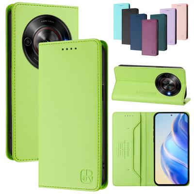 Роскошный кожаный чехол для ZTE Blade A75 A35Lite V60Vita A75 A35 A55 V40S A73 RFID-блокировка слотов для карт Магнитная подставка для притяжения Ударопрочный откидной чехол