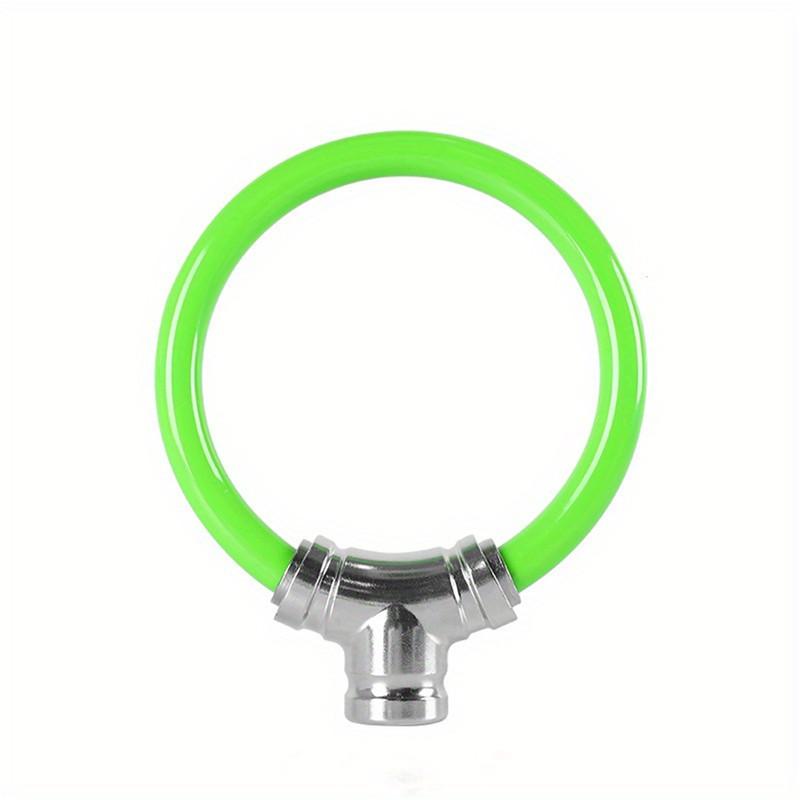 Bicycle Cable Ring Lock For Outdoor Cycing Anti-theft Zinc Alloy Lock Core Portable Security Cable Lock With 2 Key