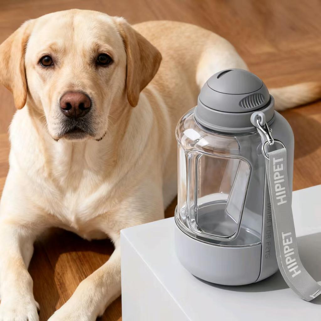 Hipipet Portable Dog Water Bottle With Food Container 34oz Water 10oz Food Leakproof Bpa Free Pet Water Dispenser For Outdoor Walking Hiking Travel