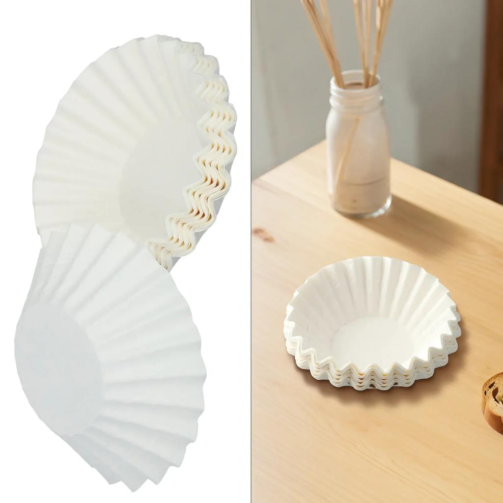 Высококачественная пищевая фильтровальная бумага Кофейные бумажные фильтры 2.0 Большой кофейный фильтр Кофемашина Одноразовые бумажные фильтры Белый