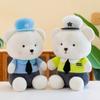 Cartoon Police Bear Plush Toy Children Comforting Pillow Boy Birthday Gift Claw Machine Event Gift