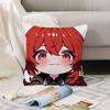 Cartoon cute  Genshin  Pillow Case Office Cushions Suitable For Sofa Car Bedroom Decorative Cushion Cover