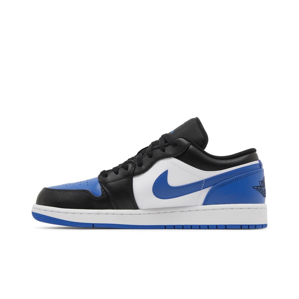 Air Jordan 1 Low 'Alternate Royal Toe' (Unisex) White / Royal Blue / Black Vintage Basketball Shoes 553558 140
