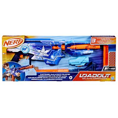 Hasbro Nerf Loadout Galactic Commander Электрический бластер с 3 режимами, 3 аксессуарами и 48 стрелами N1, игрушка и подарок для детей, 8+ лет (G1580) аутентичный
