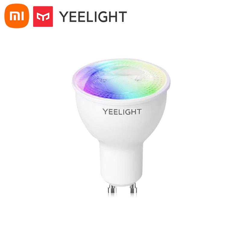 Xiaomi Умная светодиодная лампа Yeelight GU10, красочная W1, приложение для синхронизации музыки и игр, голосовое управление, энергосберегающий свет, длительный срок службы