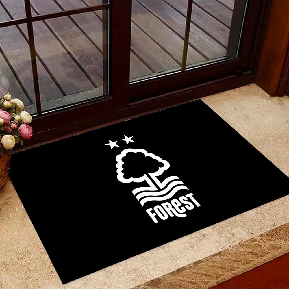 Red Tree Forest Logo Themed Anti-Slip Rugs - Polyester Home Decor, Suitable for Bedrooms, Living Rooms, Doorways, Studios, and Decorations