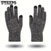 WTEMPO Мужские осенне-зимние перчатки с полными пальцами, ветрозащитные, холодостойкие, с сенсорным экраном, парные перчатки, для активного отдыха, велоспорта, нескользящие, теплые вязаные перчатки