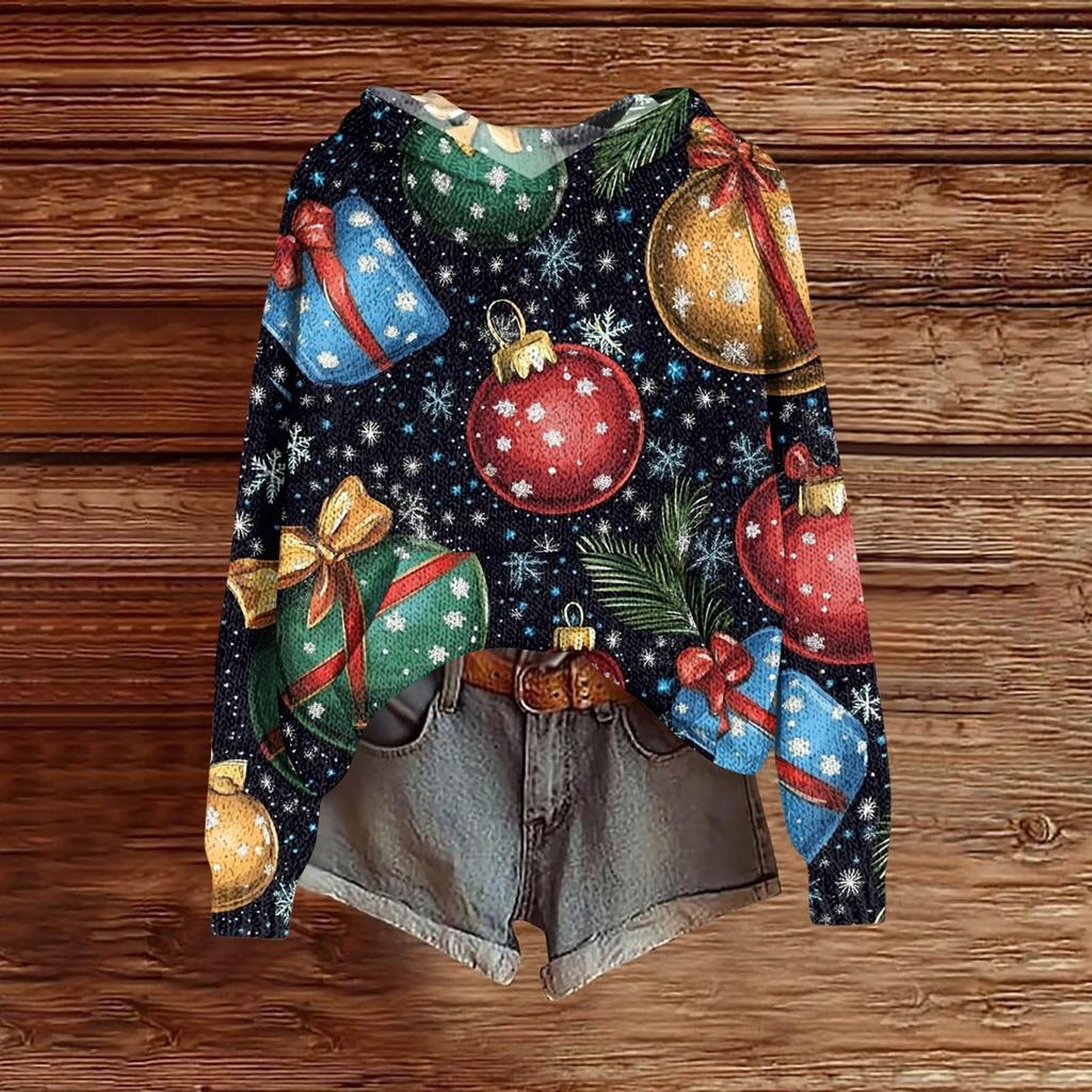 Женская модная повседневная толстовка с капюшоном и длинными рукавами с принтом