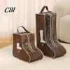 Clear PVC Shoe Container Boots Storage Bag with Zipper And Handle, Portable Transparent Dust Closet Solution Proof Organizer, Dust-proof Protective