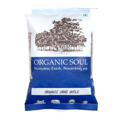 Урд цельный (500 г), Urad Whole,  Organic Soul