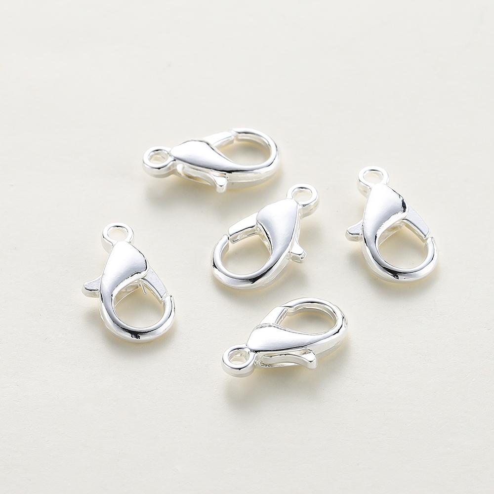 10pcs/lot 14K 18K Gold Plated Necklace Extender Chain Lobster Clasps Jump Ring Connectors Clips For DIY Jewelry Bag Craft Making