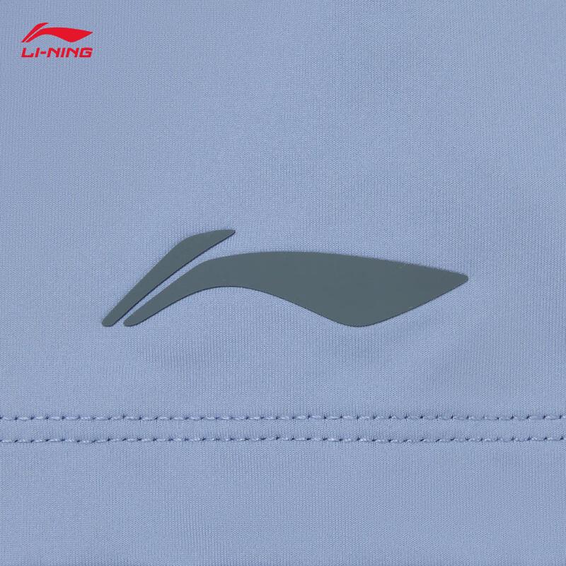 Li-Ning Мужская спортивная футболка с коротким рукавом, быстросохнущая ATSW477