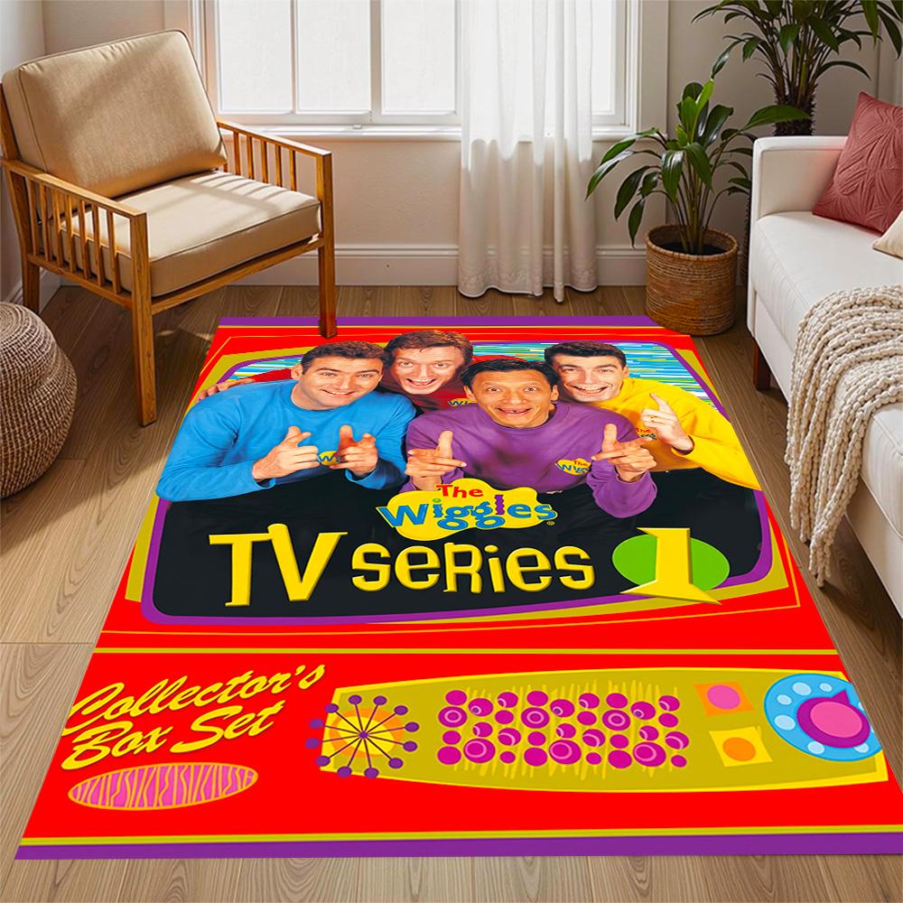 Wiggles Show Floor Mat Design for Entryway Outdoor Study room Dining Room Antislip Carpet Anime Office Decor Spiritual Gift