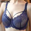 Women's Full Figure Underwire Lace Plus Size Bra Non Padded Minimizer Bra