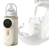 Fast-heating Portable Bottle Warmer for Travel, Milk Volume Monitoring, Leak-proof, Fast Charging, Cordless, and Keeps Feeding Bottles Warm On the Go