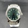 Мужские часы 36/41 мм, механические, автоматические, механизм 323*, светящийся, водостойкий, из нержавеющей стали 904, зеленый циферблат