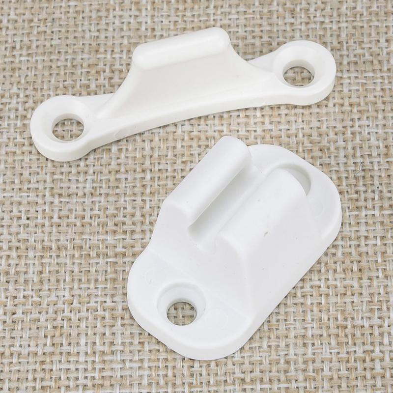 White Nylon Door Retainer Catch Stopper Resile Limiter Lock Holder T Shape Universal for Caravan Motorhome Boat Camper