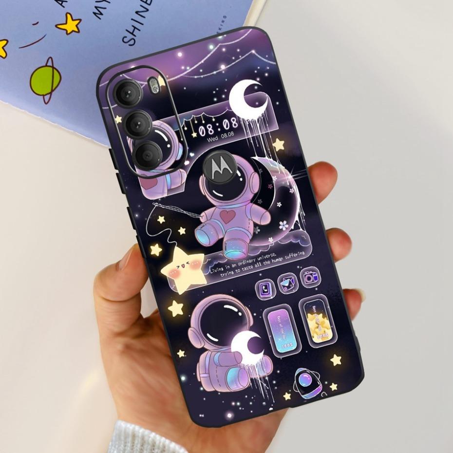 Lovely Printing Case For Motorola Moto G71 5G Soft TPU Black Silicone Back Cover For MOTO G71 G 71 5G XT2169-1 Phone Cases
